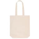 Premium 145g/m² cotton shopper with long handles & gusset - OEKO-TEX