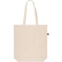 Premium 145g/m² Tote Bag aus Fairtrade-Baumwolle mit langen Griffen & Zwickel