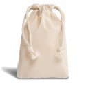 Premium 155 g/m² cotton drawstring bag 10 x 15 cm - OEKO-TEX