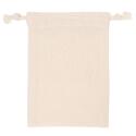 Premium 155 g/m² cotton drawstring bag 10 x 15 cm - OEKO-TEX