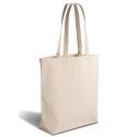Premium 300 g/m² canvas tas met lange handvatten en gusset - OEKO-TEX