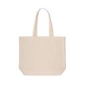 Premium 300 g/m² cotton beach bag with long handles and a gusset - OEKO-TEX