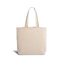 Premium 300 g/m² katoenen strandtas met lange handvatten & gusset - OEKO-TEX