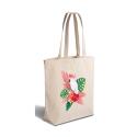 Premium 300 g/m² katoenen strandtas met lange handvatten & gusset - OEKO-TEX