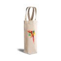 Premium 300g/m² canvas bag made for bottles - OEKO-TEX