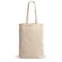 Premium 300g/m² canvas shopper with long handles and a gusset - OEKO-TEX
