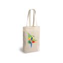 Premium 300g/m² canvas shopper with long handles and a gusset - OEKO-TEX