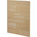 Seasons Harp bamboo cutting board