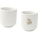 Seasons Male keramische espressokopjes van 90 ml - set van 2