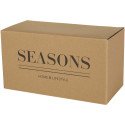 Seasons Male plateau de service en bois et tasses en verre en finition mate