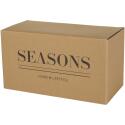 Seasons Male wooden serving tray and glass cups with matt finish set