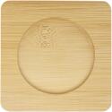 Seasons Manti 2-piece 250 ml double-wall glass cup with bamboo coaster