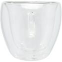Seasons Manti 2 pièces 100 ml tasse en verre à double paroi avec sous-verre en bambou