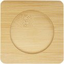 Seasons Manti 2 pièces 250 ml tasse en verre à double paroi avec sous-verre en bambou