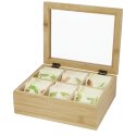 Seasons Ocre bamboo tea box