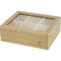 Seasons Ocre bamboo tea box