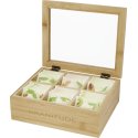 Seasons Ocre bamboo tea box