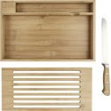 Seasons Pao bamboo cutting board with knife