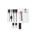 Skross MUV 2-polige wereldreisadapter met USB A en C