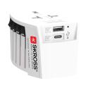 Skross MUV 2-poliger Weltreise-Adapter USB-A & C