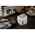 Skross MUV 2-poliger Weltreise-Adapter USB-A & C