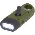 STAC Helios lampe de poche dynamo solaire en plastique recyclé avec mousqueton