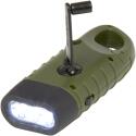 STAC Helios lampe de poche dynamo solaire en plastique recyclé avec mousqueton