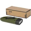 STAC Helios recycled plastic solar dynamo flashlight with carabiner