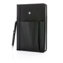 Swiss Peak carnet de notes A5 remplaçable et stylo, ligné