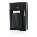 Swiss Peak carnet de notes A5 remplaçable et stylo, ligné