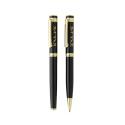 Swiss Peak Luca ensemble de stylos de luxe en laiton recyclé RCS, encre bleue