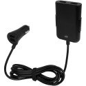 Tekio Pilot dual extended car charger with QC 3.0