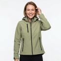 TH Clothes Zagreb dames softshelljas met afneembare capuchon