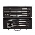 XD Collection 12-delige barbecue set in aluminium koffer