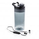 XD Collection 500 ml drinking bottle with wireless earbuds