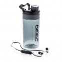 XD Collection 500 ml drinking bottle with wireless earbuds