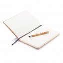 XD Collection A5 cork notebook with bamboo pen, ruled