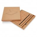XD Collection A5 cork notebook with bamboo pen, ruled