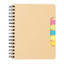 XD Collection A5 craft notebook with sticky notes, ruled