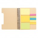 XD Collection A5 craft notebook with sticky notes, ruled