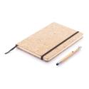 XD Collection A5 Kork-Notizbuch mit Bambus-Stift, liniert
