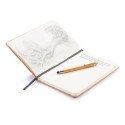 XD Collection A5 Kork-Notizbuch mit Bambus-Stift, liniert