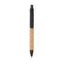 XD Collection ballpoint pen with wheat straw & cork, blue ink