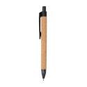 XD Collection ballpoint pen with wheat straw & cork, blue ink