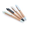 XD Collection ballpoint pen with wheat straw & cork, blue ink