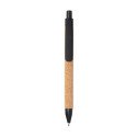 XD Collection ballpoint pen with wheat straw & cork, blue ink