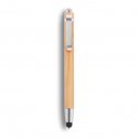 XD Collection bamboe stylus balpen, zwartschrijvend