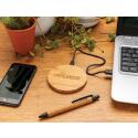 XD Collection Bamboo 5W round wireless charger