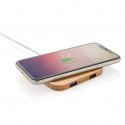 XD Collection Bamboo 5W wireless charger with USB ports