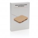 XD Collection Bamboo 5W wireless charger with USB ports